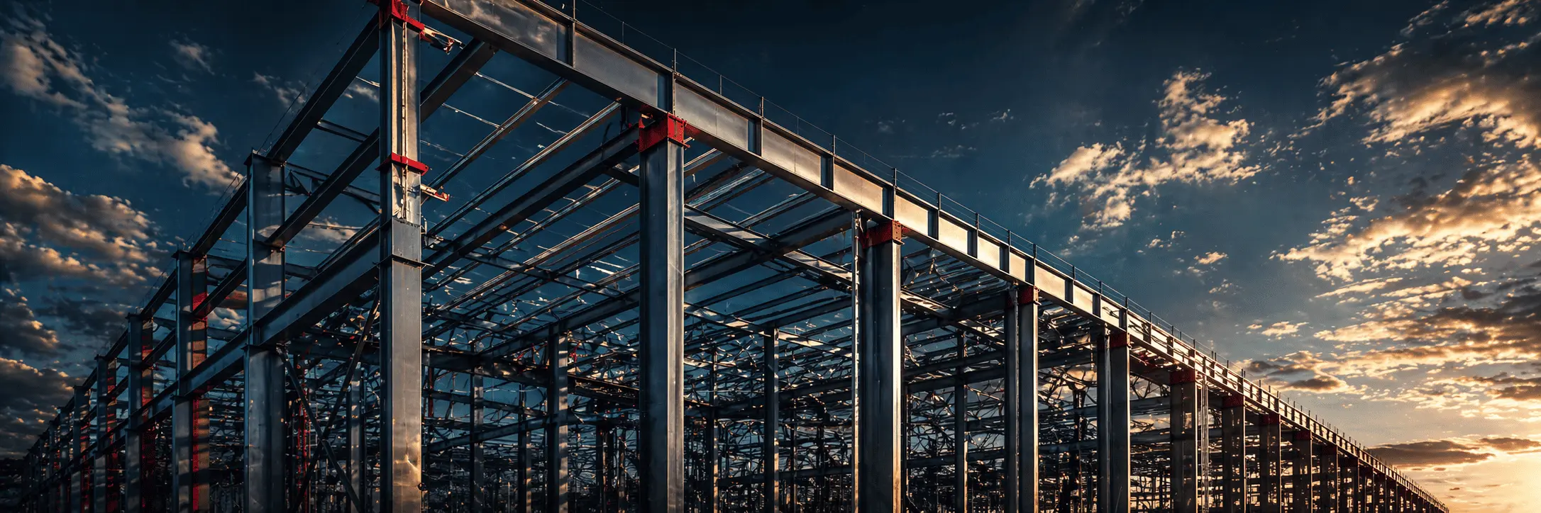 Estrutura metálica industrial fabricada pela Baldon Engemetal