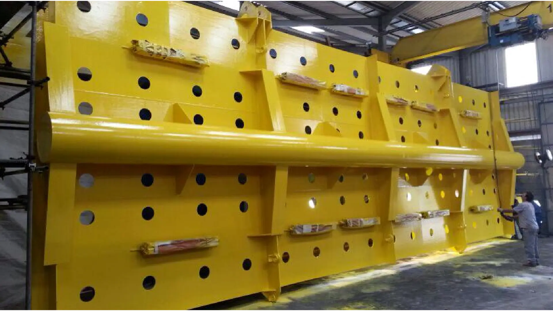 Estruturas metálicas da obra Gasoduto Rota Cabiúnas executada pela Baldon Engemetal